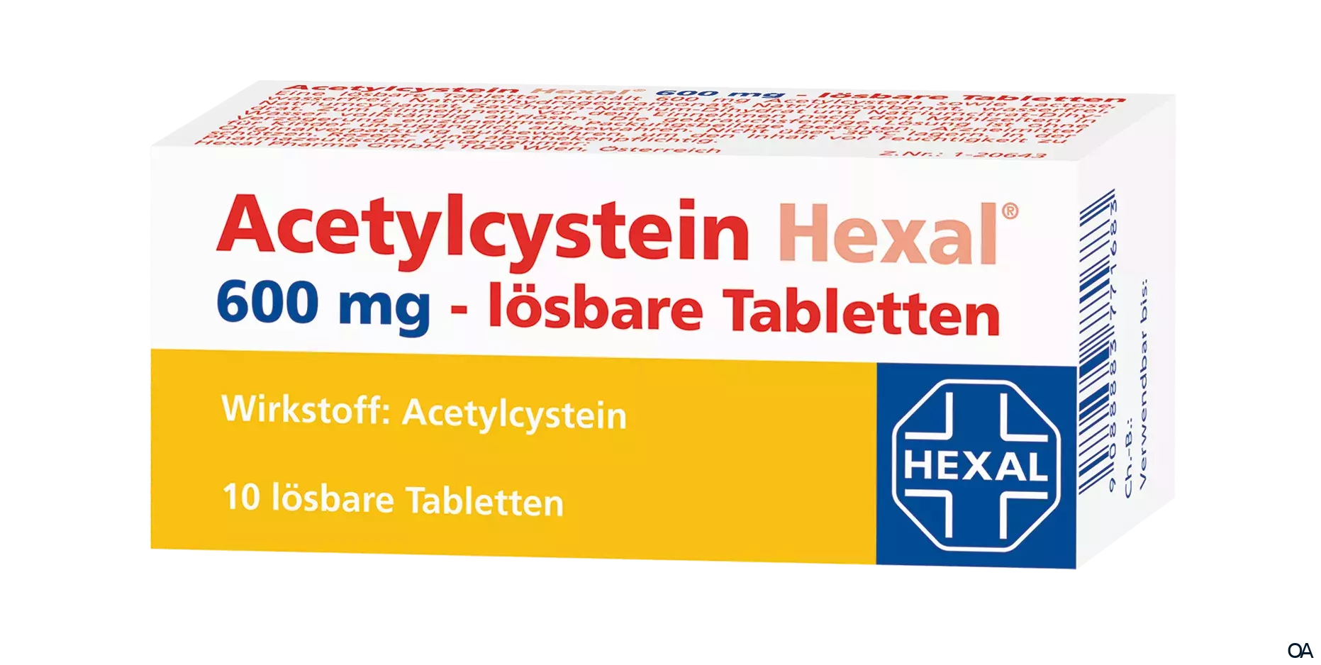 Acetylcystein Hexal 600 mg lösbare Tabletten Acetylcystein Hexal 600 mg lösbare Tabletten