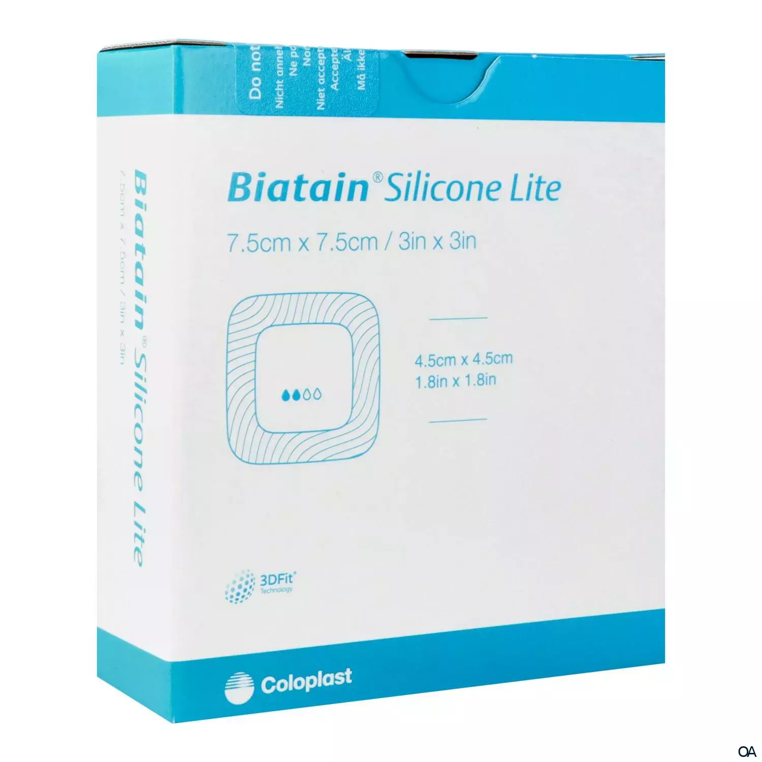 Biatain® Silicone Lite Schaumverband steril, 7,5 x 7,5 cm