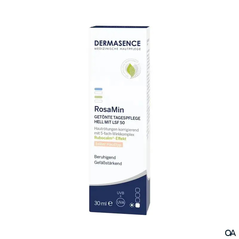 Dermasence RosaMin Getönte Tagespflege hell mit LSF 50
