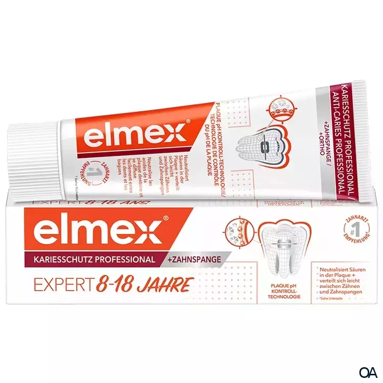 elmex® Kariesschutz Professional + Zahnspange Zahnpasta