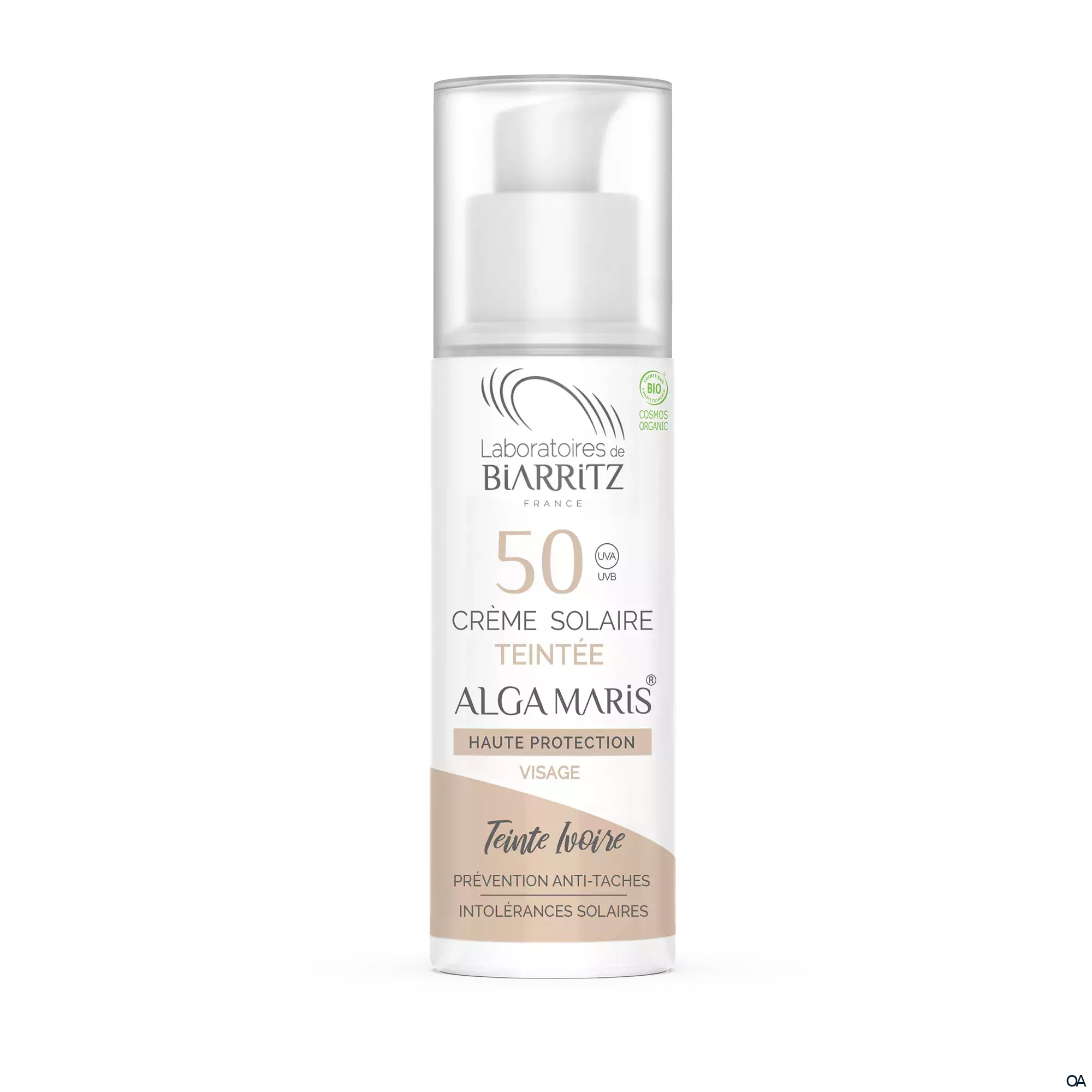 Alga Maris getönte Sonnencreme bio für Gesicht LSF 50 elfenbein LdB Alga Maris getönte Sonnencreme bio für Gesicht LSF 50 elfenbein LdB