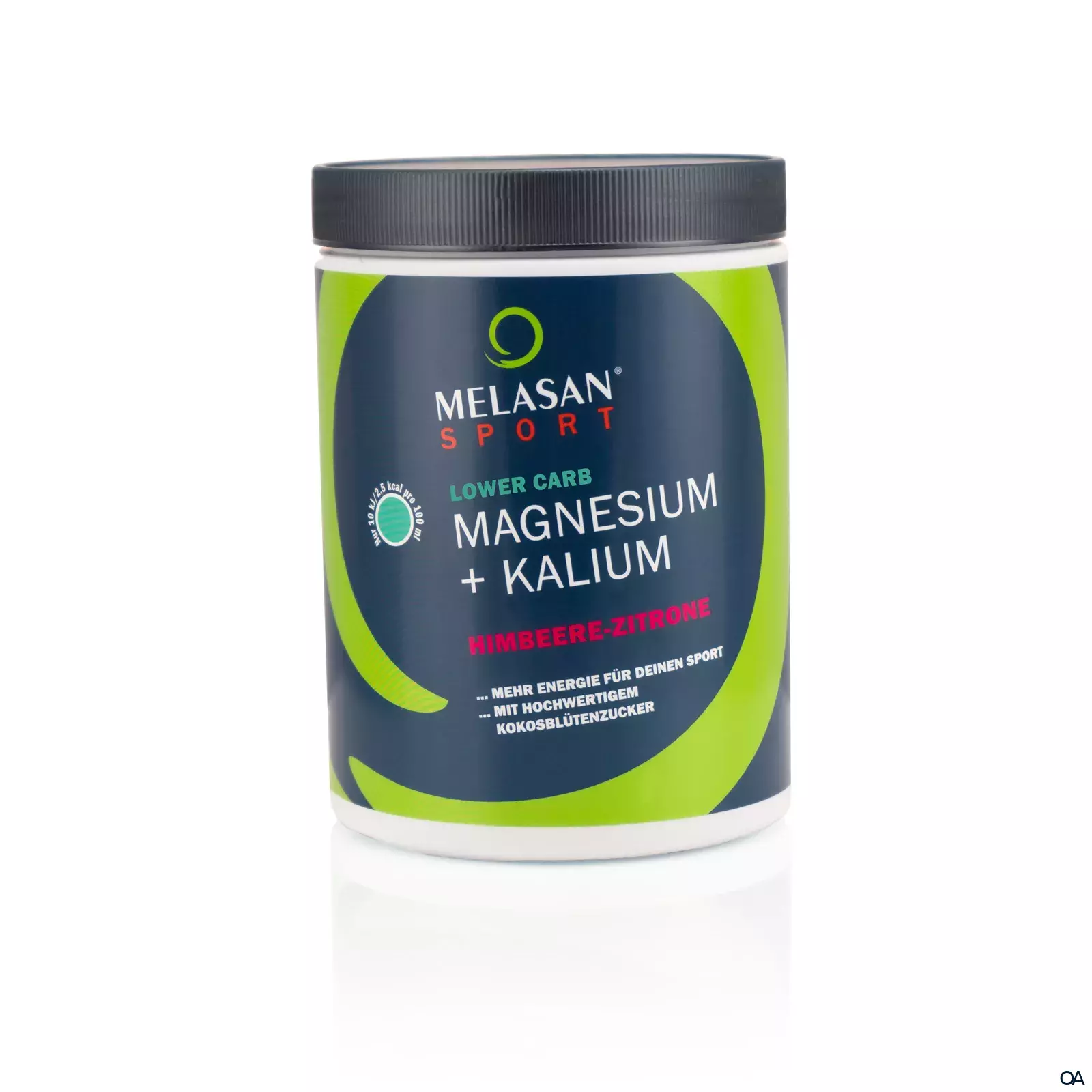 Melasan Sport Sportgetränk Lower Carb Magnesium + Kalium Pulver Himbeere-Zitrone