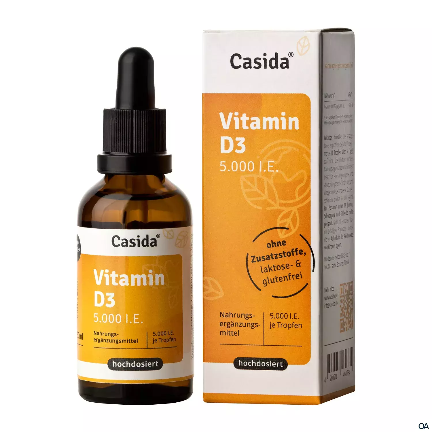 Casida Vitamin D3 Tropfen 5000 I.E. Casida Vitamin D3 Tropfen 5000 I.E.