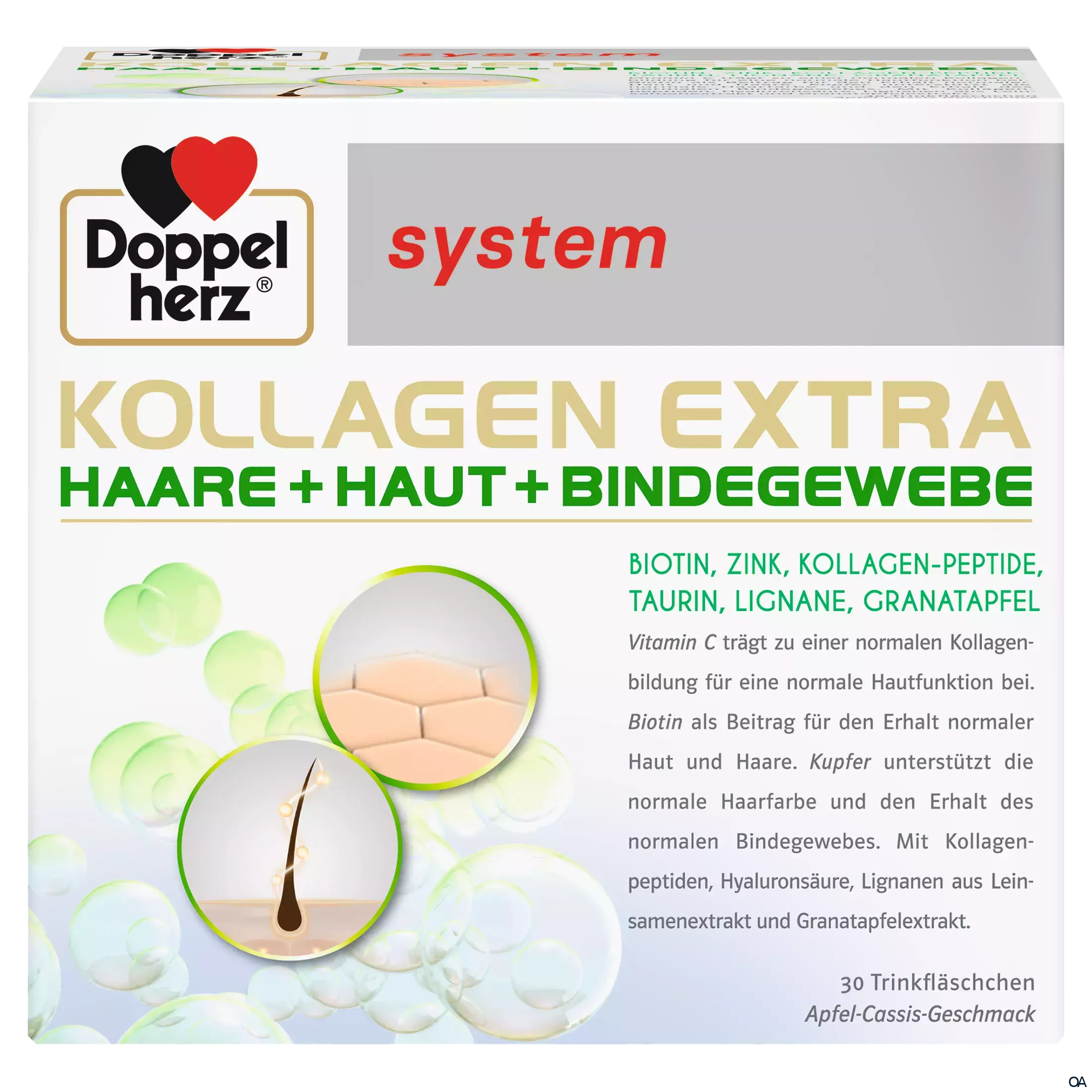 Doppelherz system Kollagen Extra Haare + Haut + Bindegewebe Trinkfläschchen