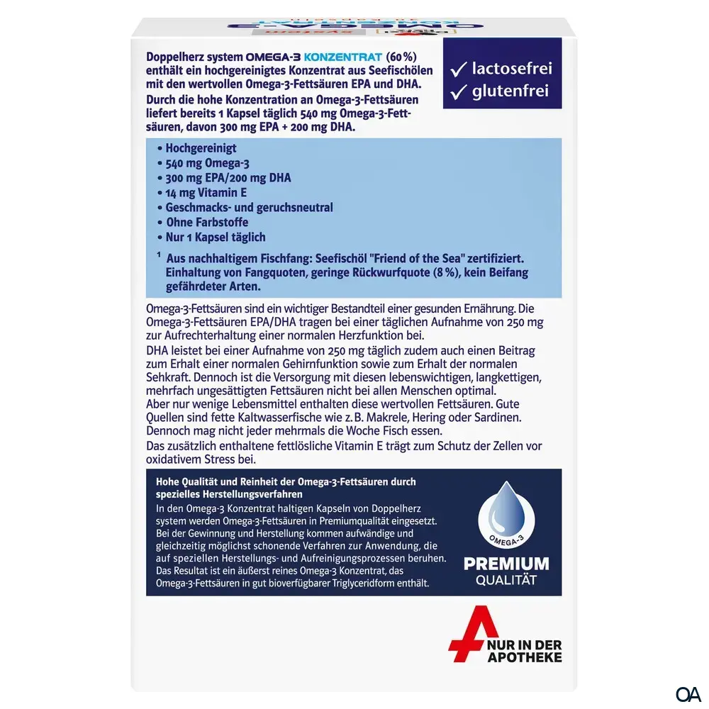 Doppelherz system OMEGA-3 KONZENTRAT Kapseln
