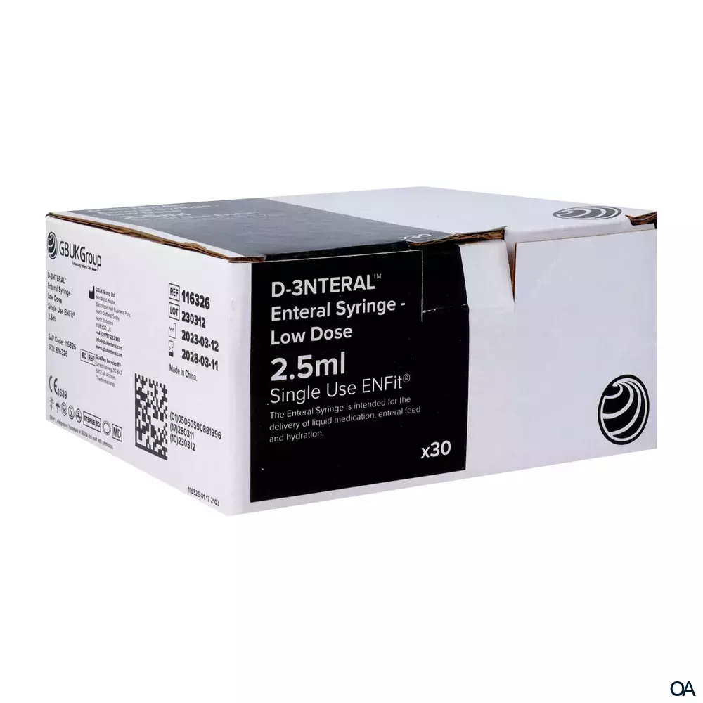 Flocare® ENFit Spritzen 2,5 ml