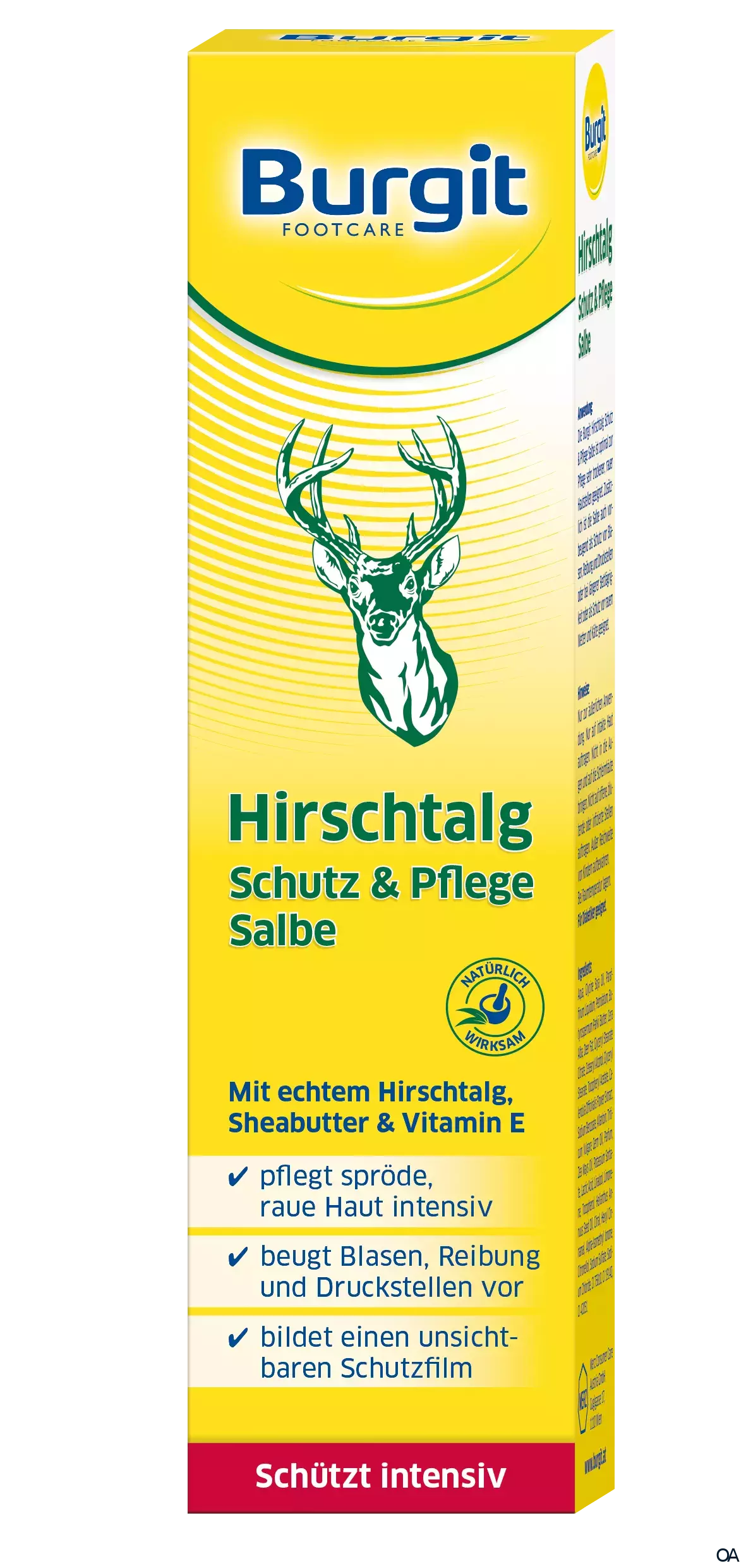 Burgit Footcare Hirschtalg Schutz & Pflege Salbe Burgit Footcare Hirschtalg Schutz & Pflege Salbe