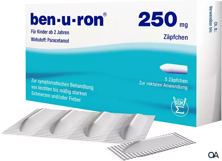 ben-u-ron 250 mg Zäpfchen ben-u-ron 250 mg Zäpfchen