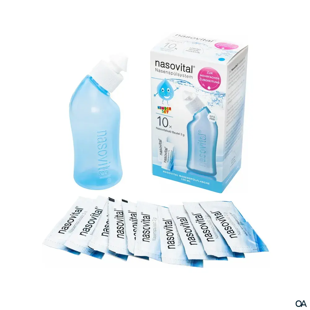 nasovital® Nasenspülsystem für Kinder - Blau nasovital® Nasenspülsystem für Kinder - Blau