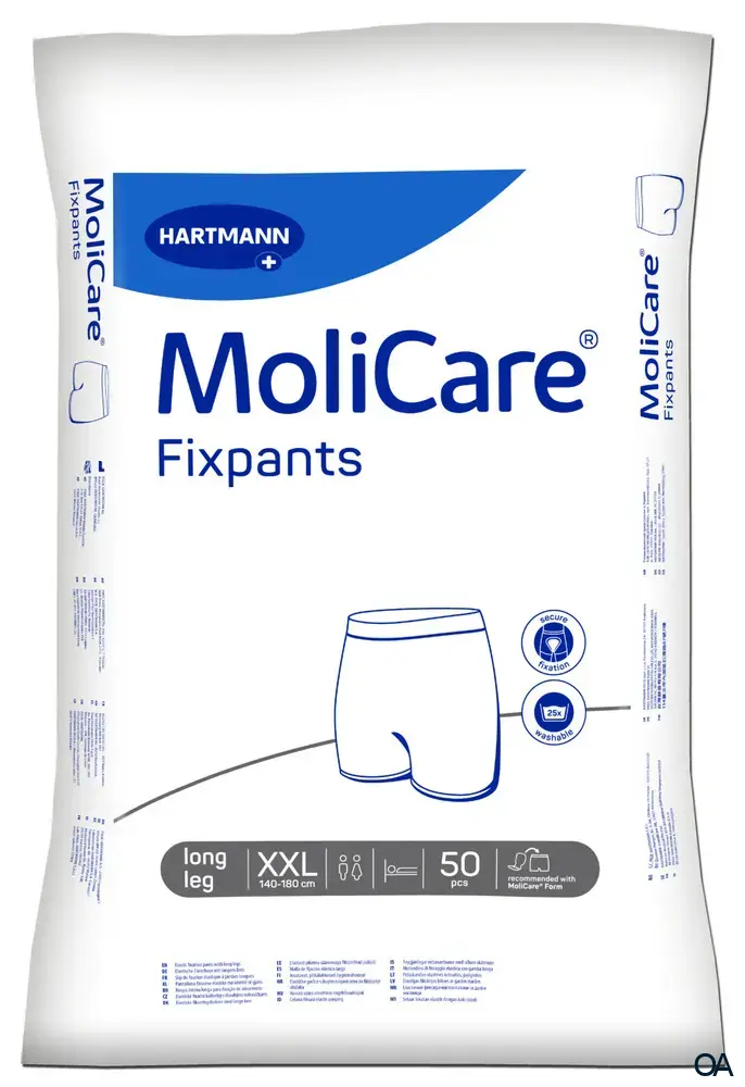 MoliCare® Fixpants long leg - Fixierhosen Grau - Größe XXL
