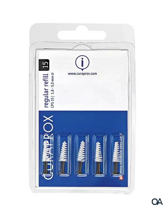 Curaprox Interdentalbürsten CPS 15 Regular Refill Schwarz konisch Curaprox Interdentalbürsten CPS 15 Regular Refill Schwarz konisch