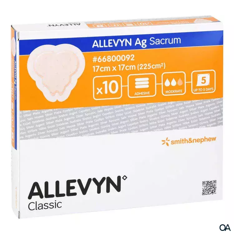 ALLEVYN Ag SACRUM Schaumverband 17 x 17 cm ALLEVYN Ag SACRUM Schaumverband 17 x 17 cm