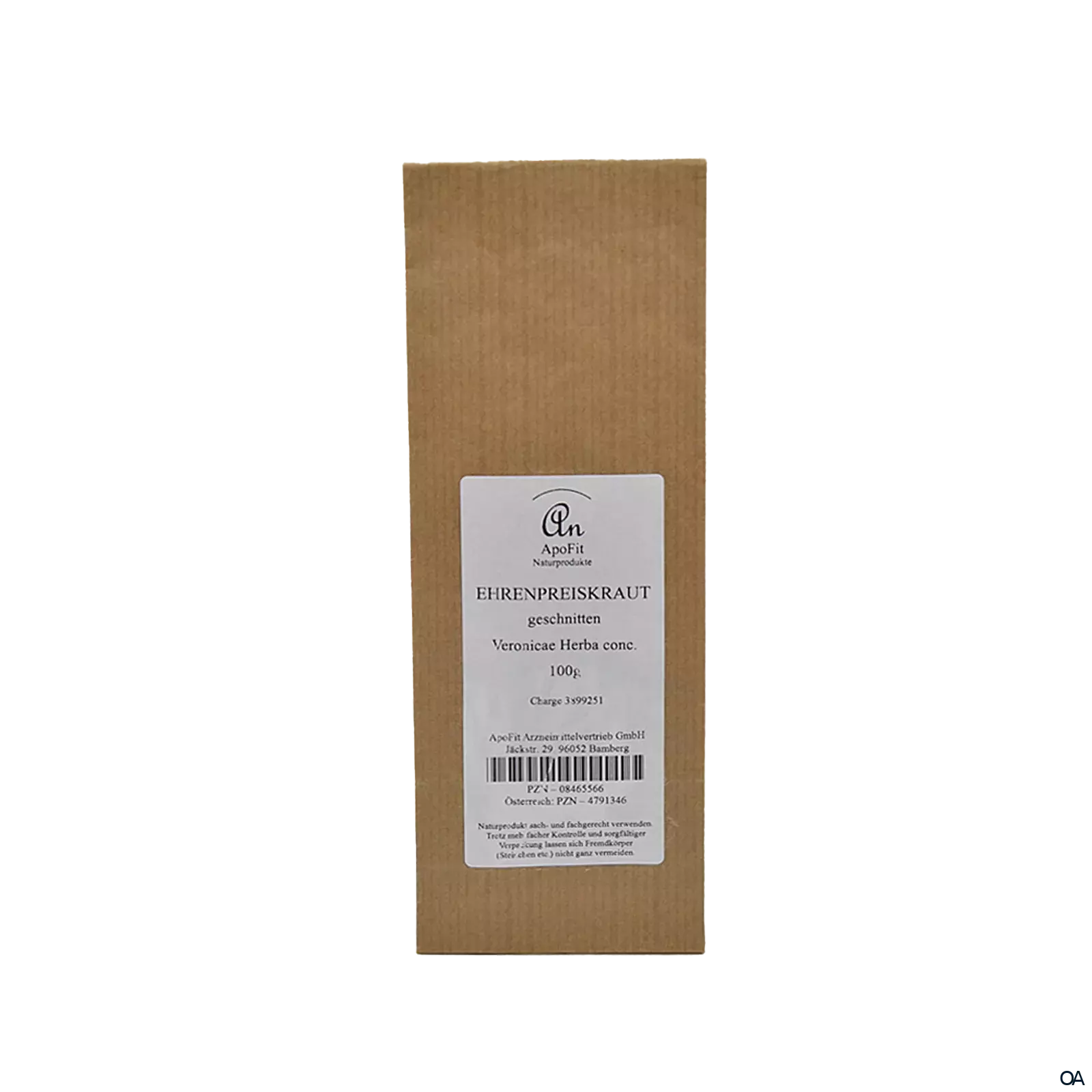ApoFit Ehrenpreiskraut geschnitten ApoFit Ehrenpreiskraut geschnitten