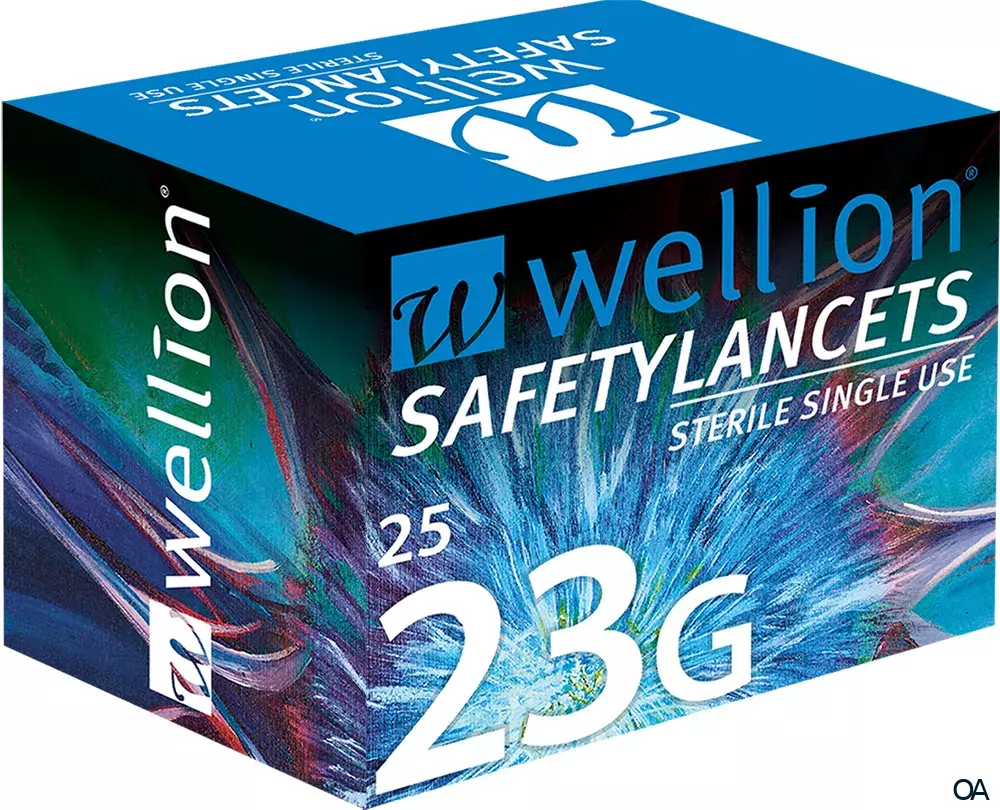 Wellion® SafetyLancets - 23G Einmalsicherheitslanzetten Wellion® SafetyLancets - 23G Einmalsicherheitslanzetten