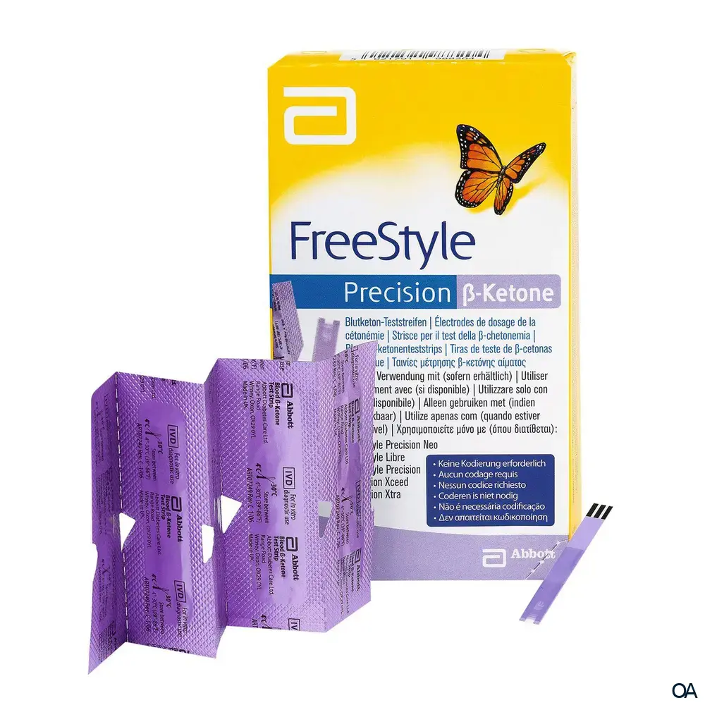 Abbott FreeStyle Precision Beta-Keton Blutketonteststreifen Abbott FreeStyle Precision Beta-Keton Blutketonteststreifen