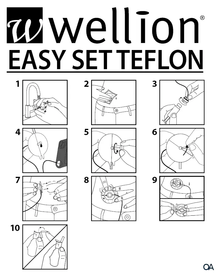 Wellion EASY Teflon Infusionsset 6 mm / 110 cm