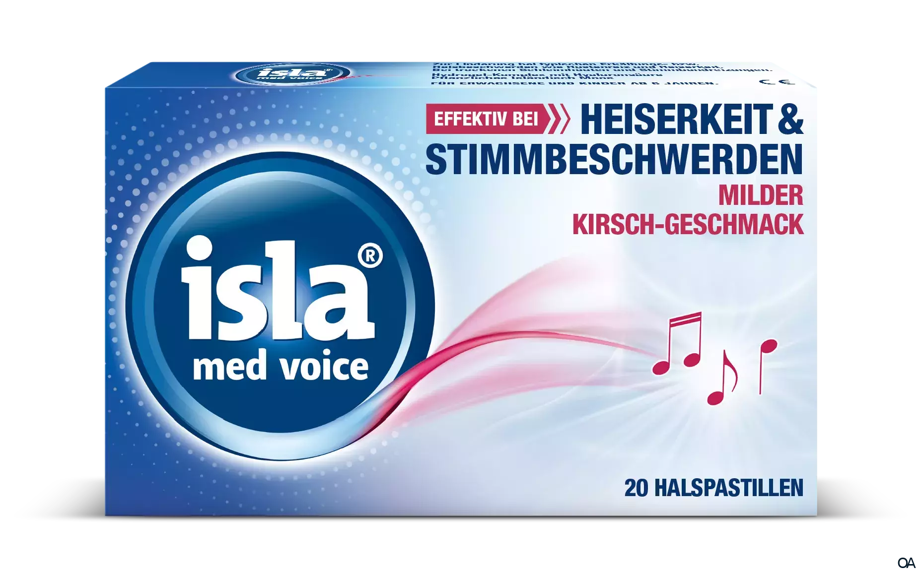 isla® med voice Kirsche Pastillen