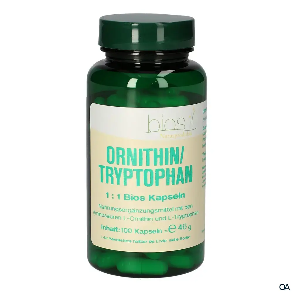 Bios Ornithin / Tryptophan 1:1 Kapseln Bios Ornithin / Tryptophan 1:1 Kapseln