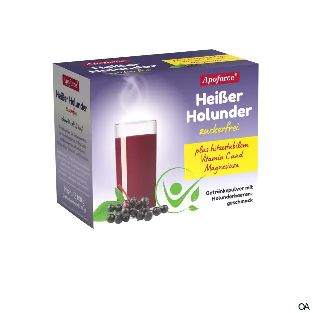 Apoforce® Heißer Holunder zuckerfrei Getränkepulver