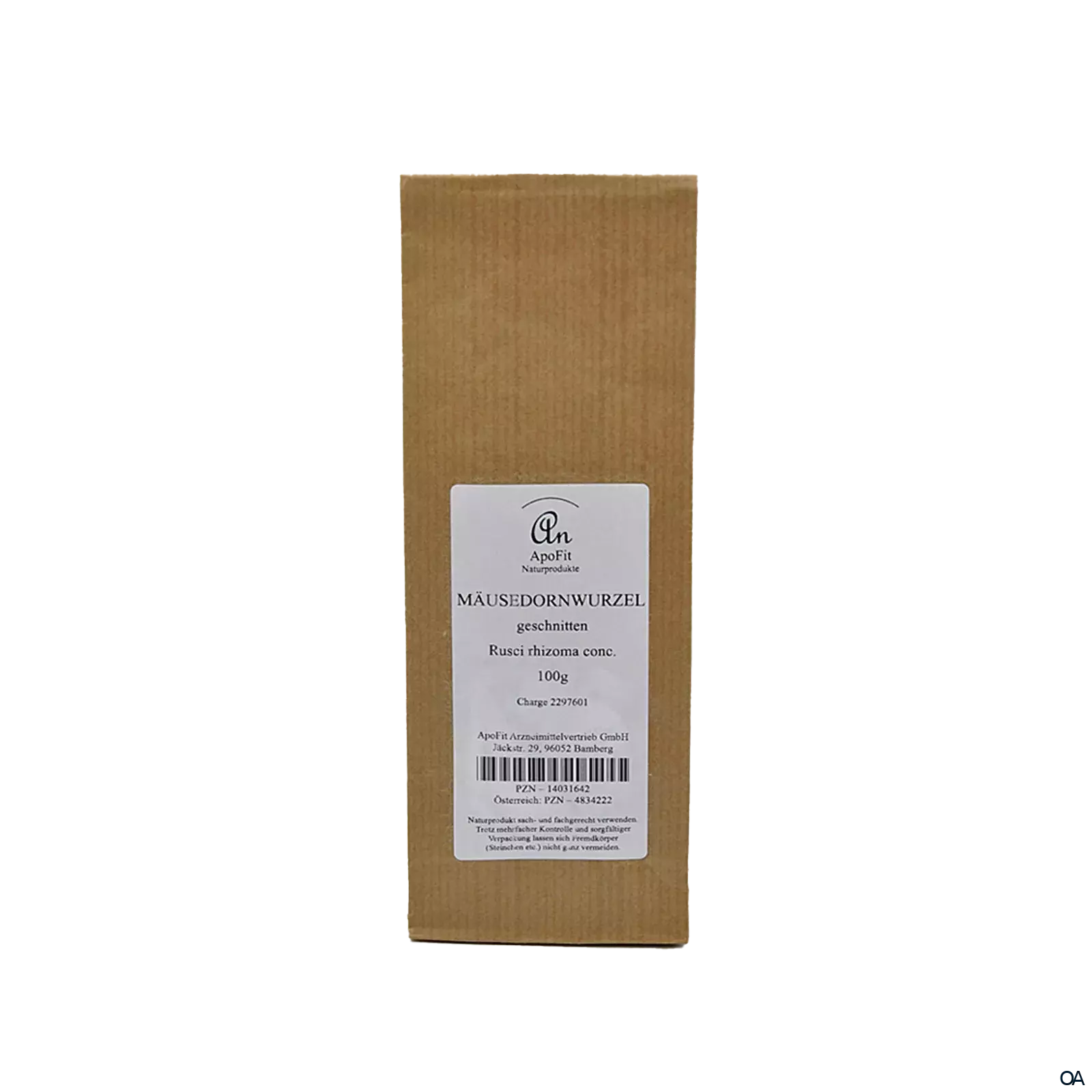 ApoFit Mäusedornwurzel geschnitten ApoFit Mäusedornwurzel geschnitten