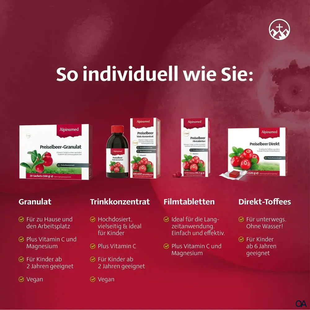 Alpinamed® Preiselbeer Direkt-Toffees