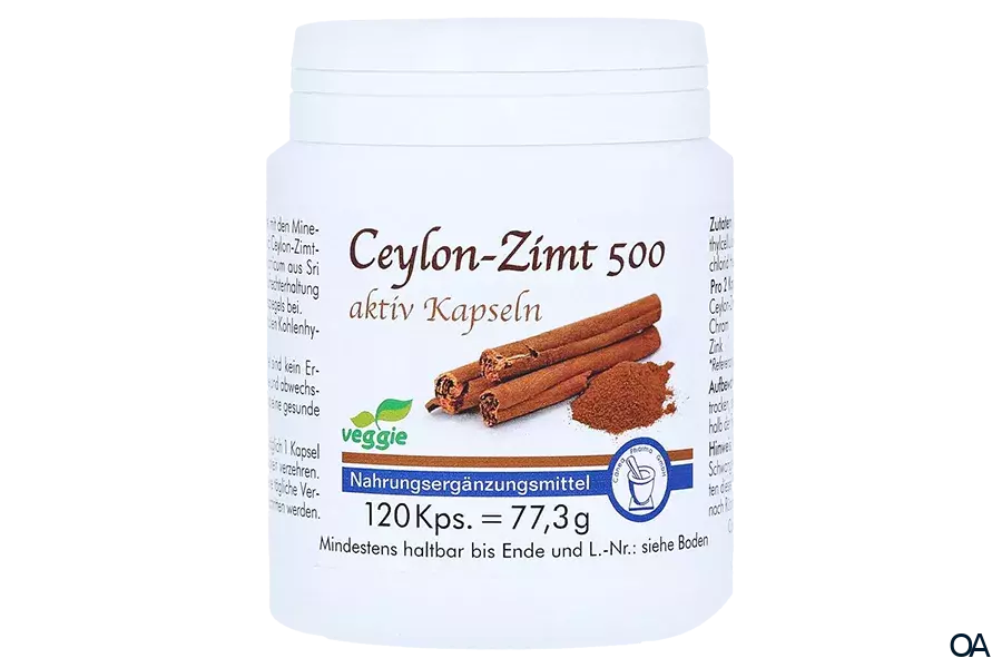 Canea Ceylon-Zimt 500 aktiv Kapseln Canea Ceylon-Zimt 500 aktiv Kapseln