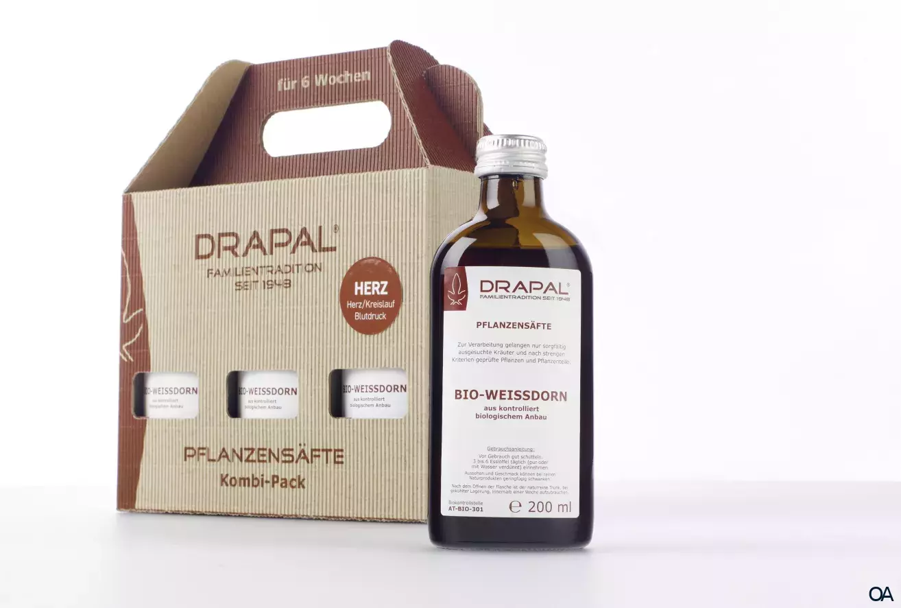 DRAPAL® Pflanzensäfte Kombi-Pack - Herz 6 x 200 ml