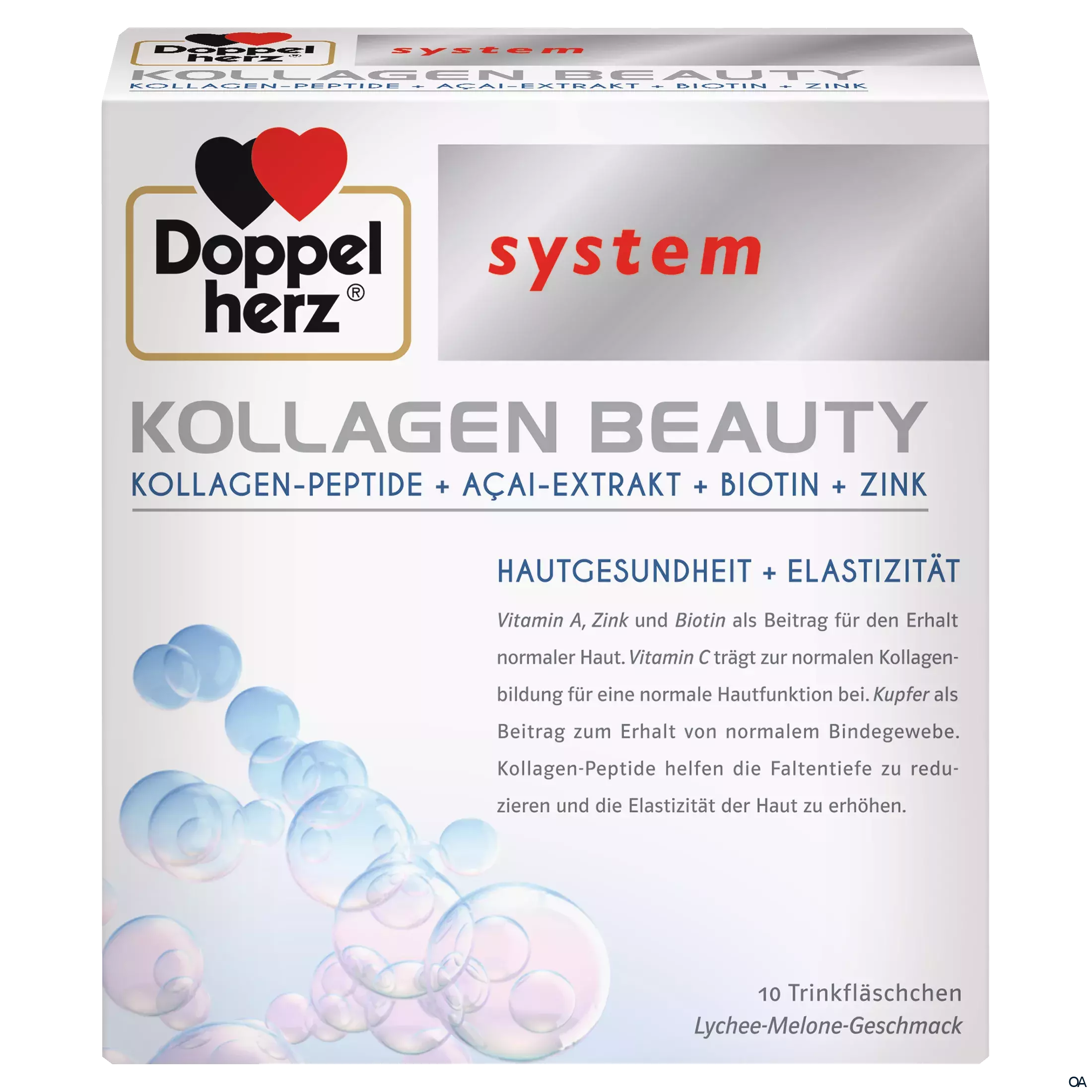 Doppelherz system KOLLAGEN BEAUTY Trinkfläschchen - Lychee-Melone