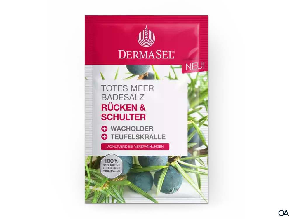 DermaSel® Totes Meer Badesalz Rücken und Schulter DermaSel® Totes Meer Badesalz Rücken und Schulter