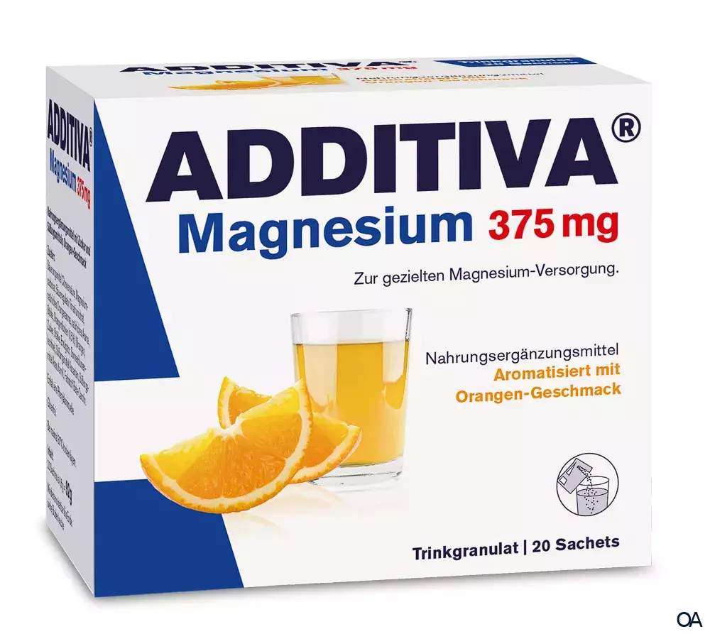 ADDITIVA® Magnesium 375 mg Trinkgranulat Sachets ADDITIVA® Magnesium 375 mg Trinkgranulat Sachets