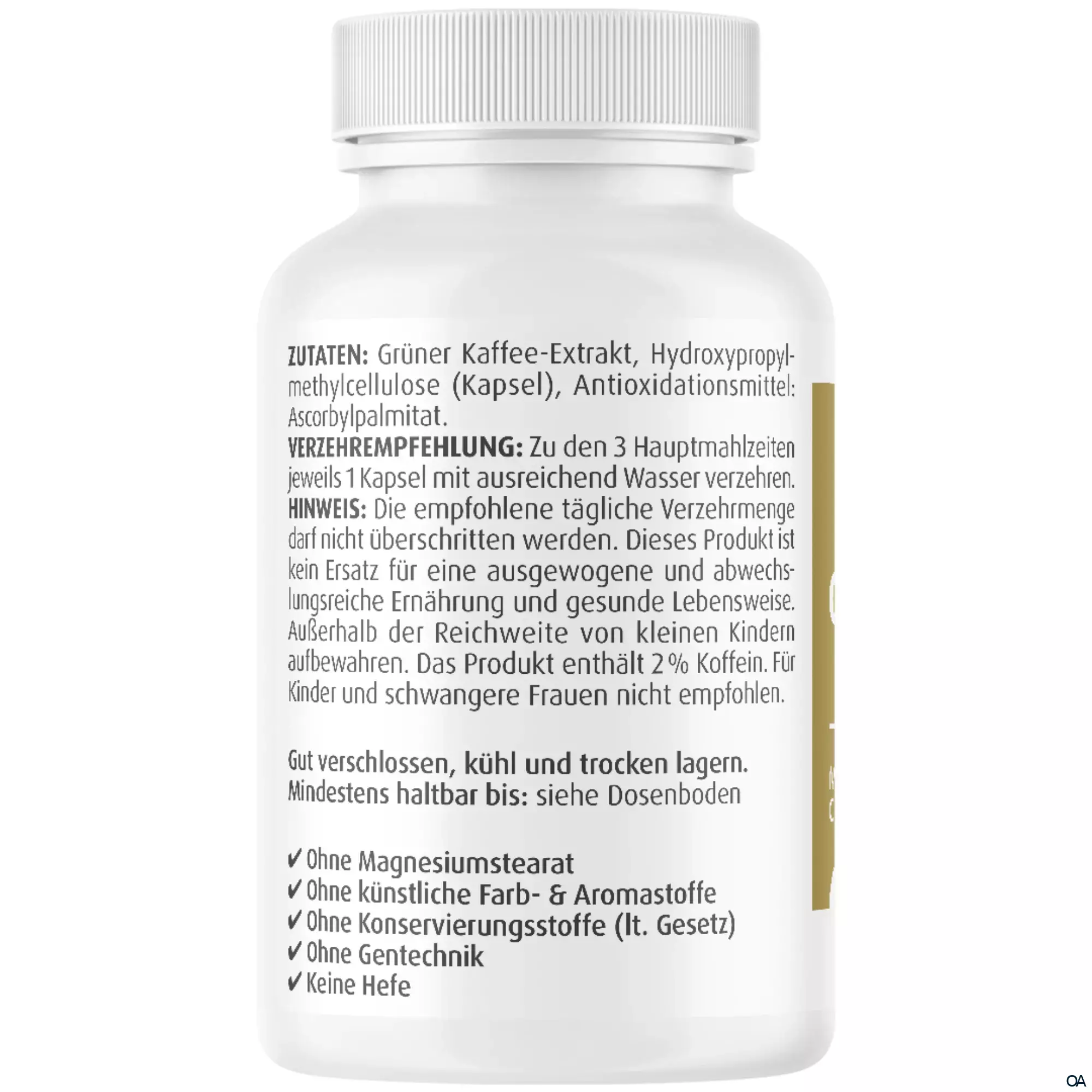 ZeinPharma Grüner Kaffee Extrakt 450 mg Kapseln