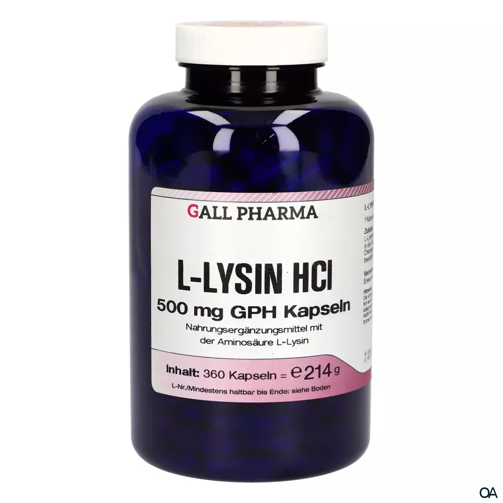 Gall Pharma L-Lysin HCl 500 mg Kapseln