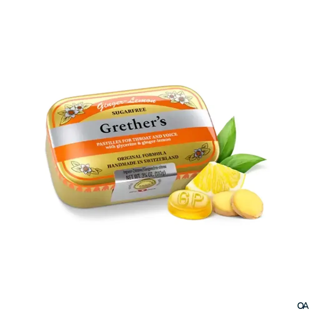 Grether's Ginger Lemon Weichpastillen zuckerfrei