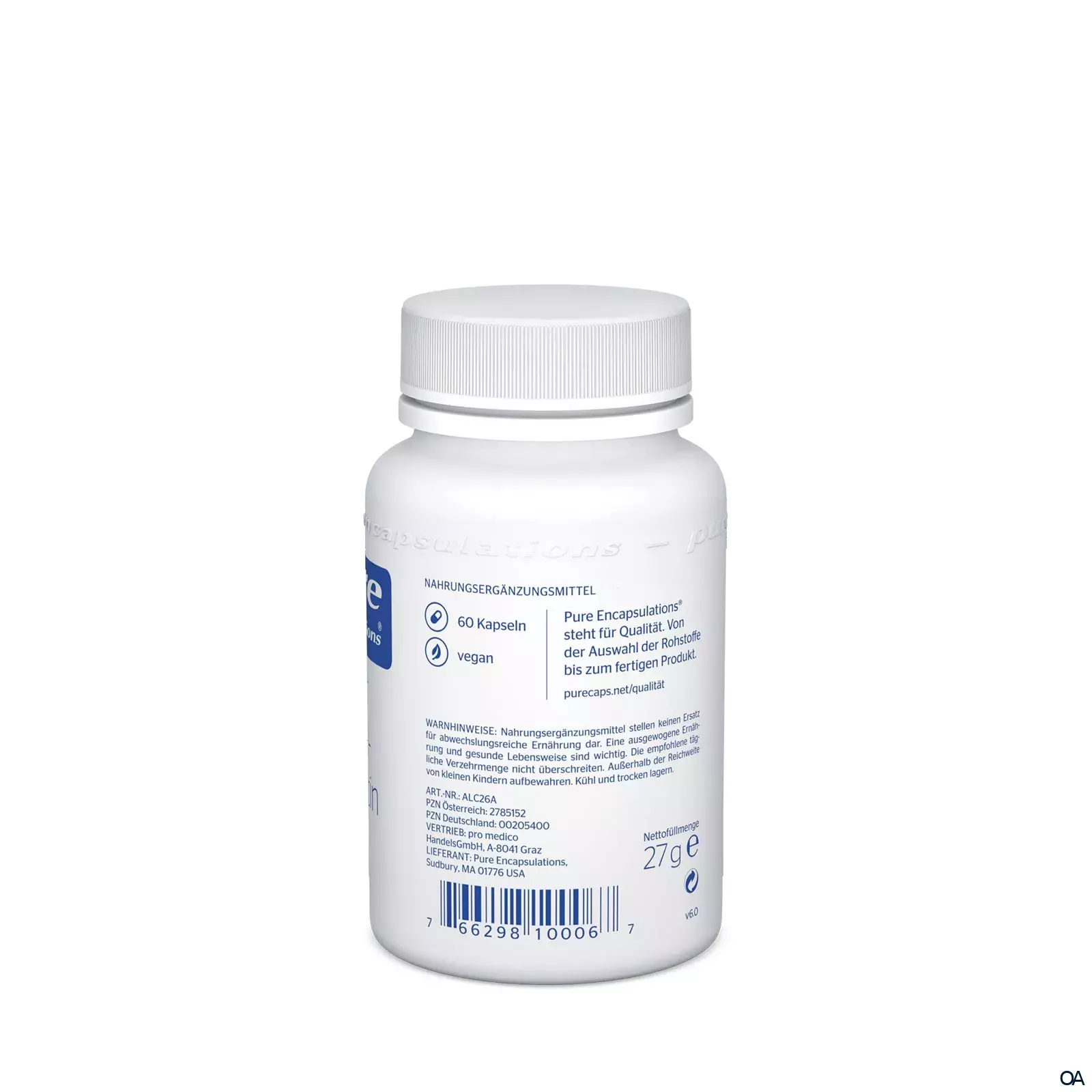 pure encapsulations® Acetyl-L-Carnitin 250 mg