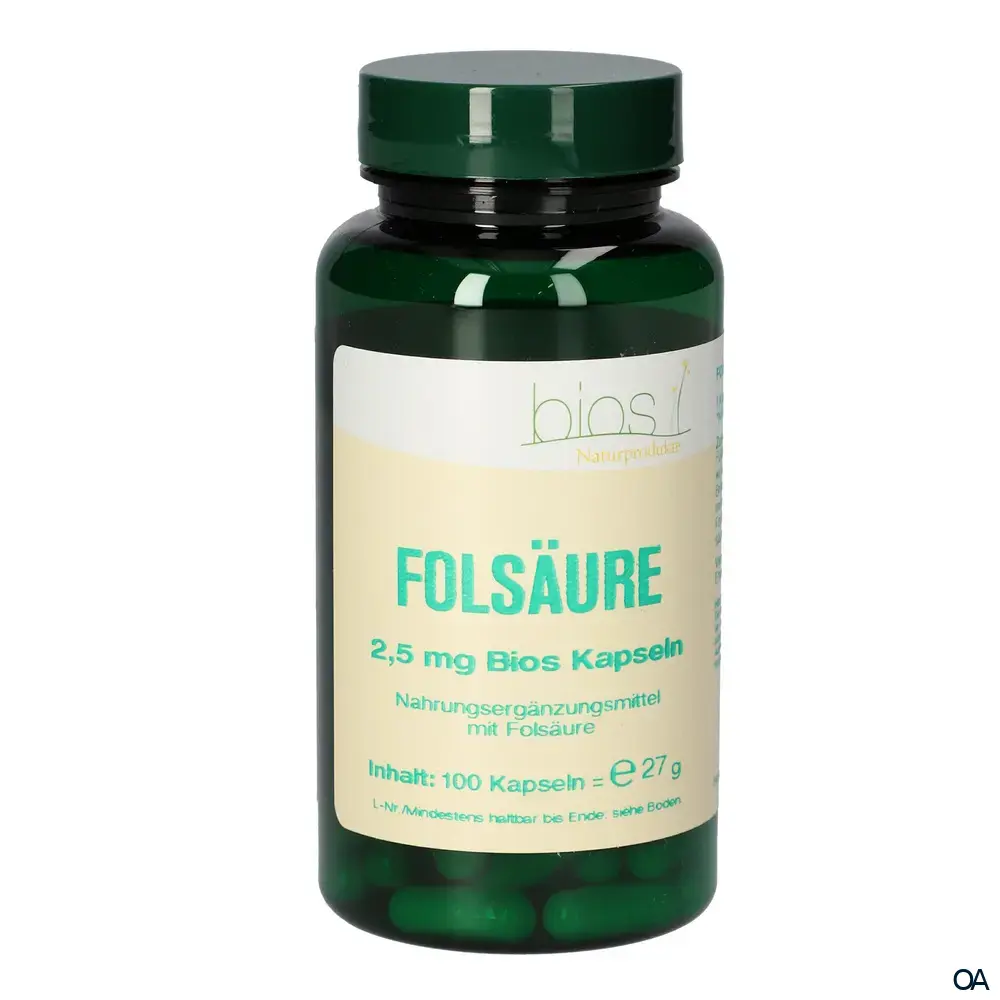 Bios Folsäure 2,5 mg Kapseln