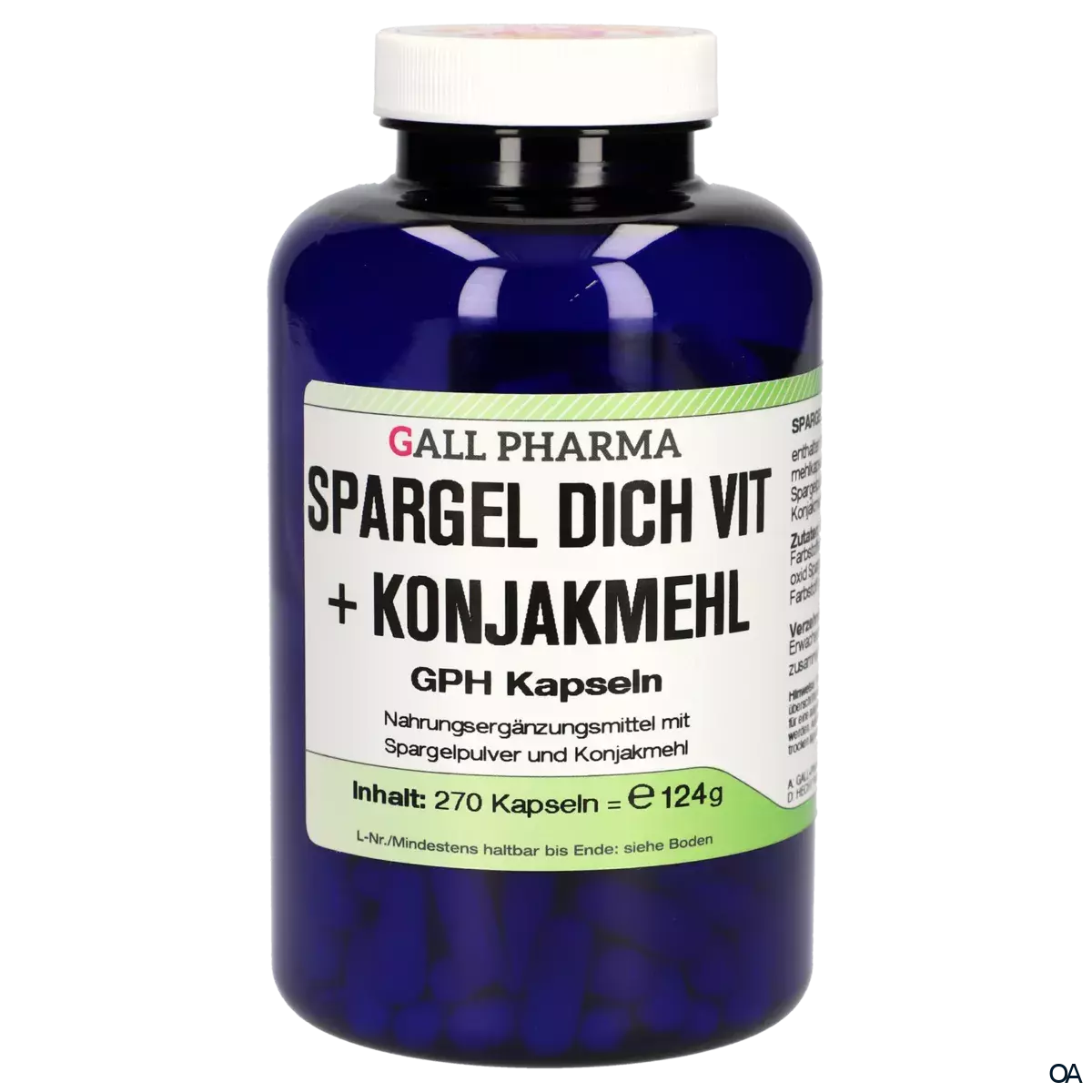 Gall Pharma Spargel Dich Vit + Konjak-Mehl Kapseln