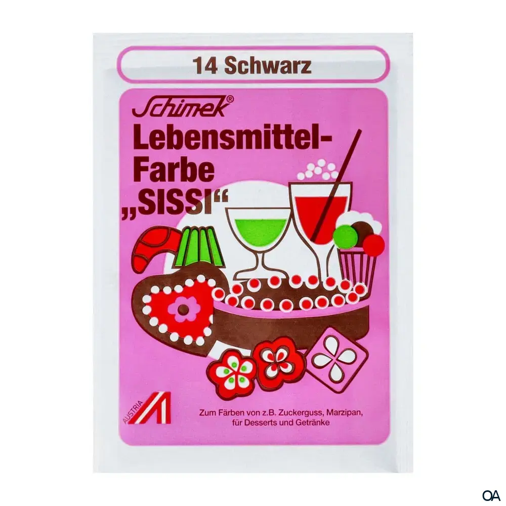 Schimek® Lebensmittelfarbe "Sissi" - 14 Schwarz Schimek® Lebensmittelfarbe "Sissi" - 14 Schwarz