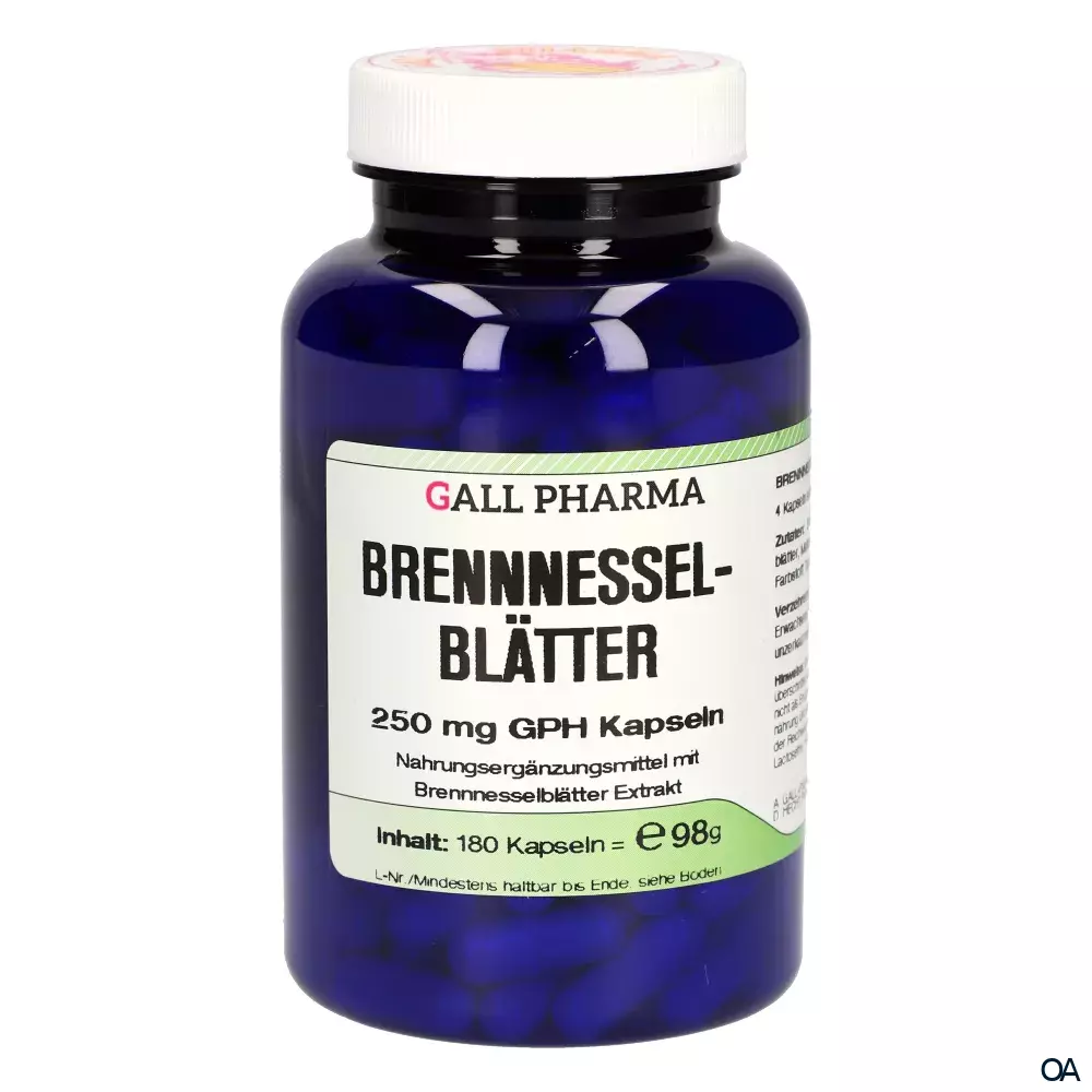 Gall Pharma Brennnesselblätter 250 mg Kapseln Gall Pharma Brennnesselblätter 250 mg Kapseln