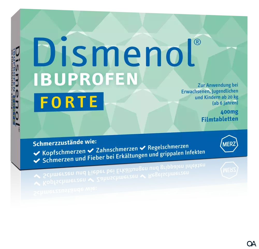 Dismenol forte Ibuprofen 400 mg Filmtabletten Dismenol forte Ibuprofen 400 mg Filmtabletten