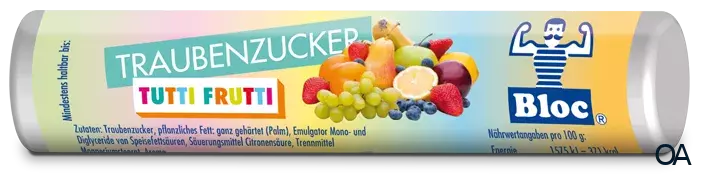 Bloc® Traubenzucker Tutti Frutti Rolle Bloc® Traubenzucker Tutti Frutti Rolle
