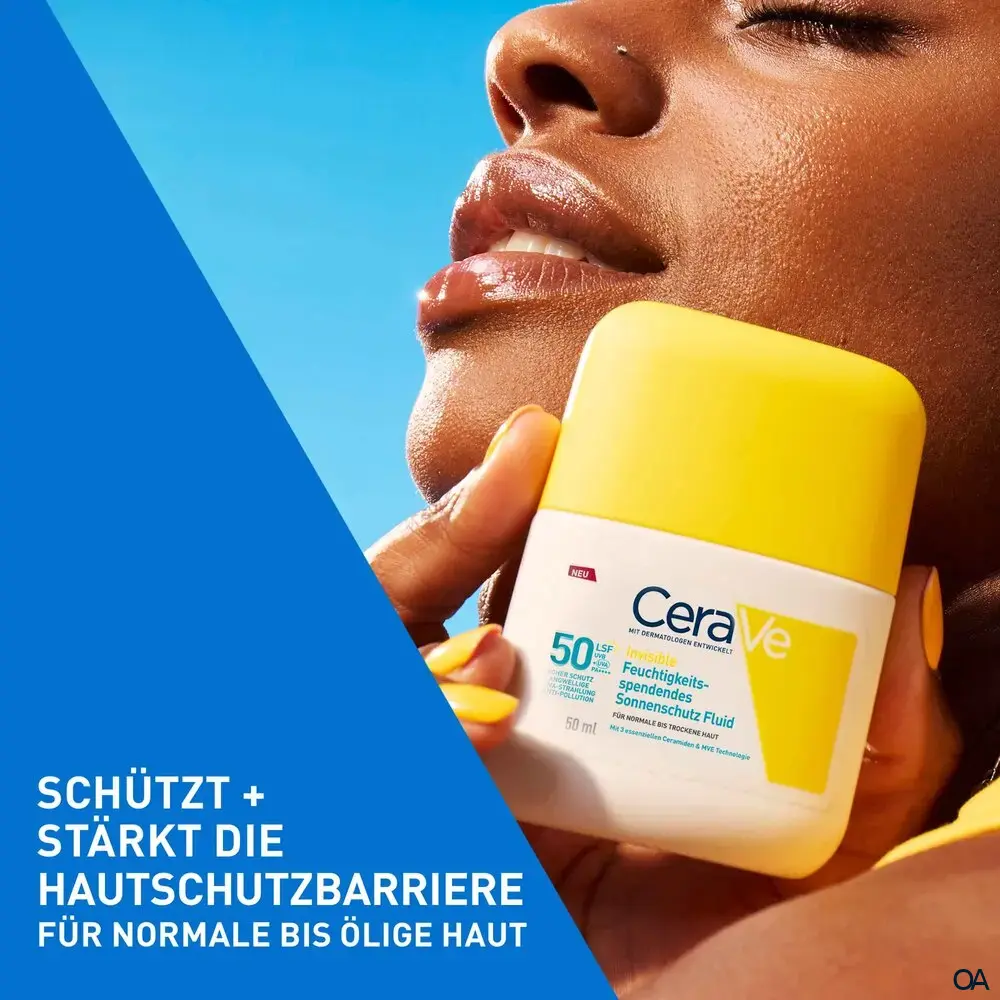 CeraVe Invisible Feuchtigkeitsspendendes Sonnenschutz Fluid LSF 50
