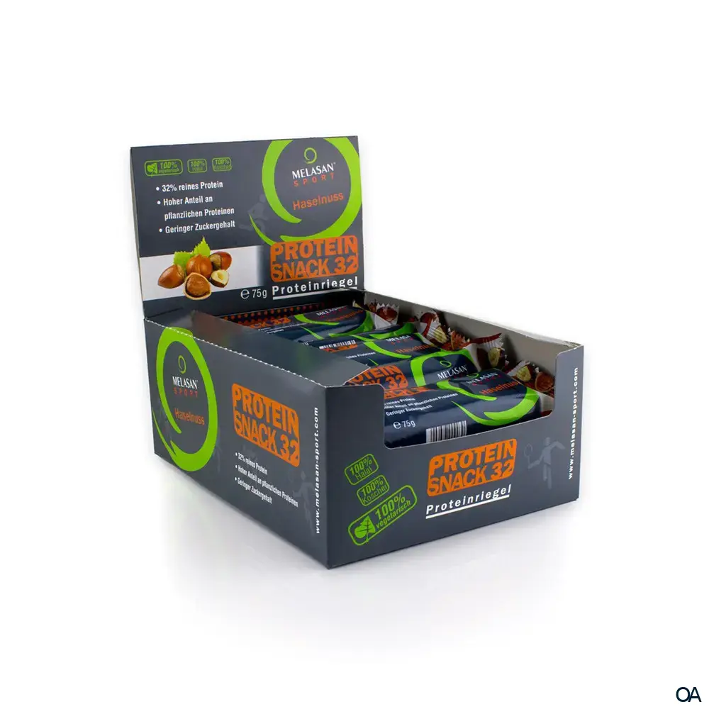 Melasan Sport PROTEIN SNACK 32 Haselnuss Riegel 75 g
