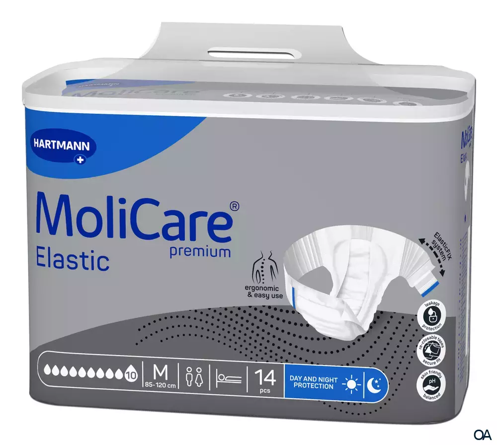 MoliCare® Premium Elastic 10 Tropfen Inkontinenz-Slip Medium MoliCare® Premium Elastic 10 Tropfen Inkontinenz-Slip Medium