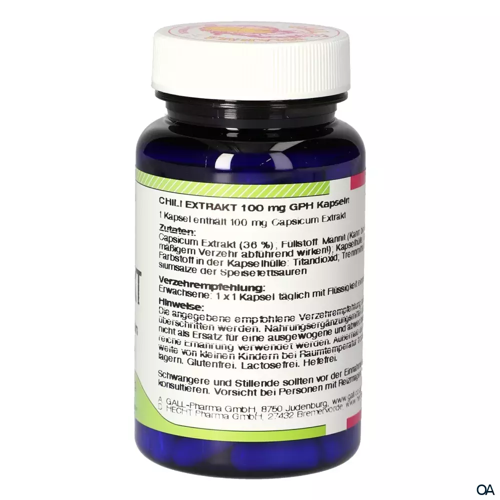 Gall Pharma Chili Extrakt 100 mg Kapseln