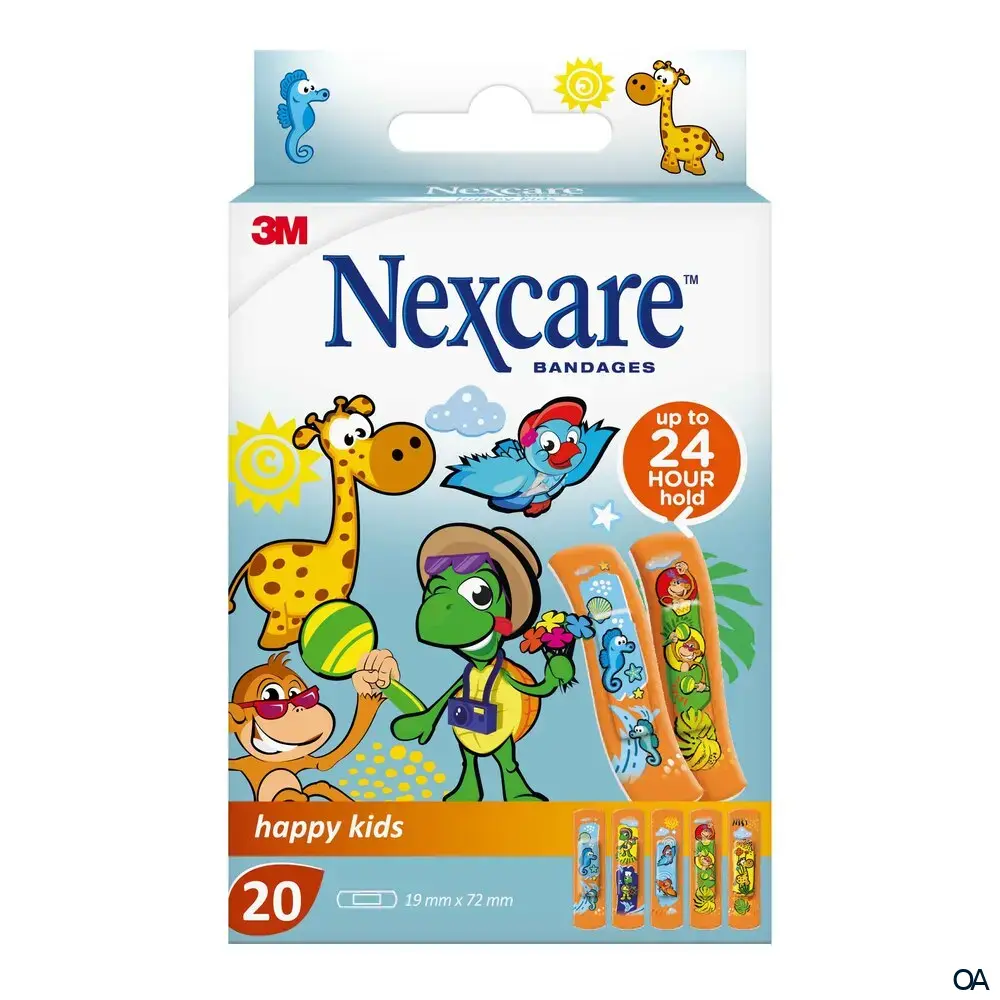 3M Nexcare™ Happy Kids Pflasterstreifen 19 x 72 mm 3M Nexcare™ Happy Kids Pflasterstreifen 19 x 72 mm