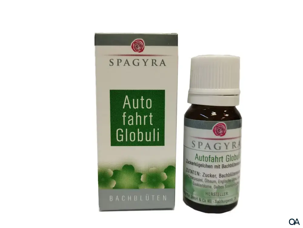Spagyra Autofahrt Bachblüten Globuli