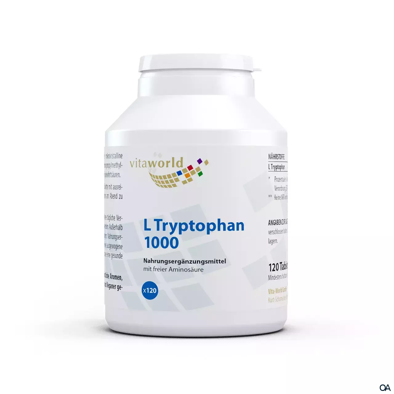 Vitaworld L-Tryptophan 1000 mg Tabletten