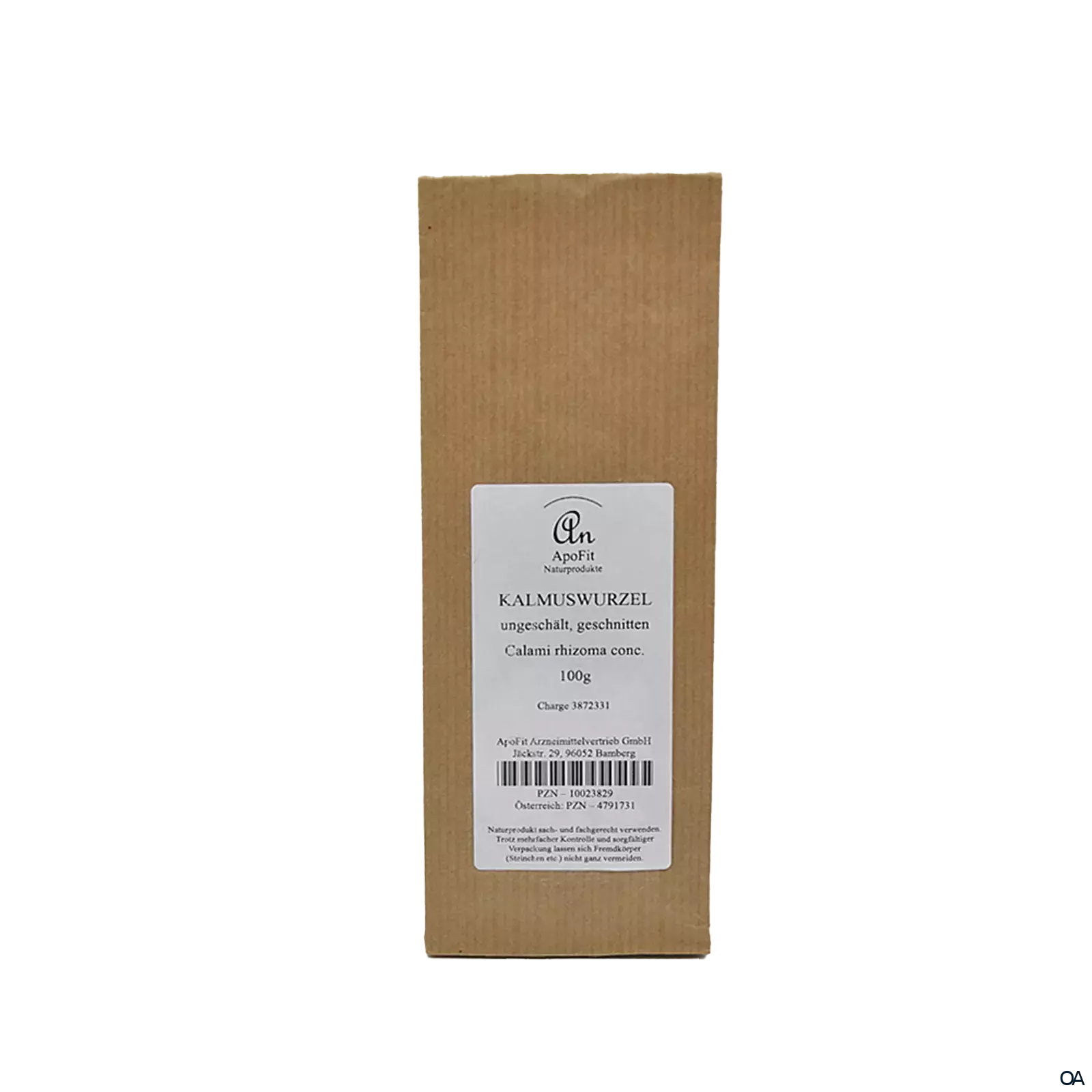 ApoFit Kalmuswurzel ungeschält geschnitten