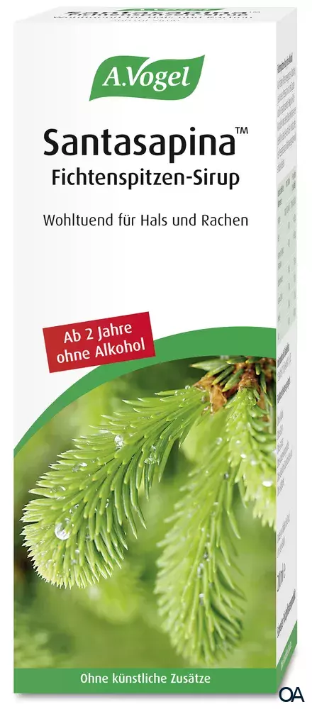 A.Vogel Santasapina Fichtenspitzen-Sirup ohne Alkohol A.Vogel Santasapina Fichtenspitzen-Sirup ohne Alkohol