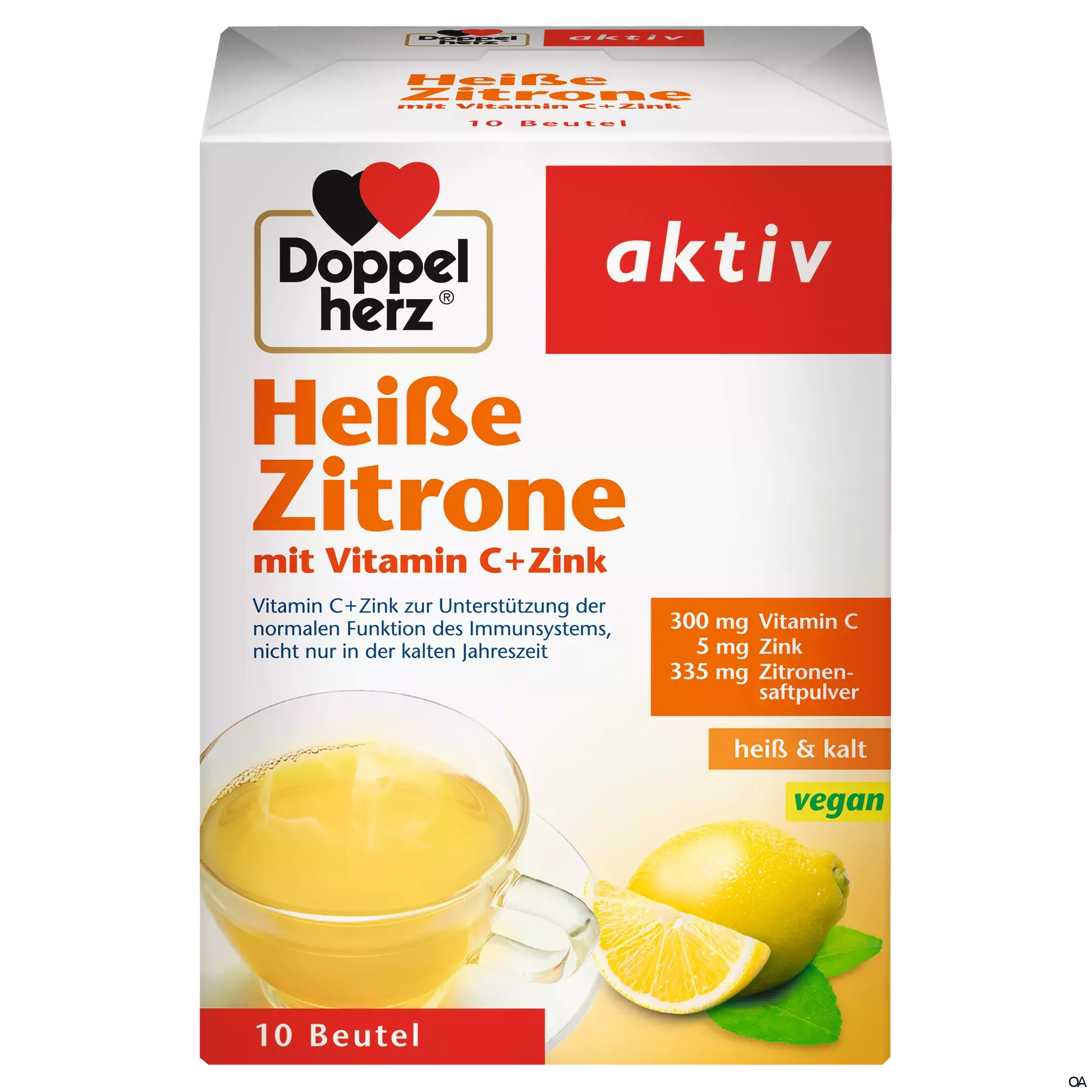Doppelherz aktiv Heiße Zitrone mit Vitamin C + Zink Sachets
